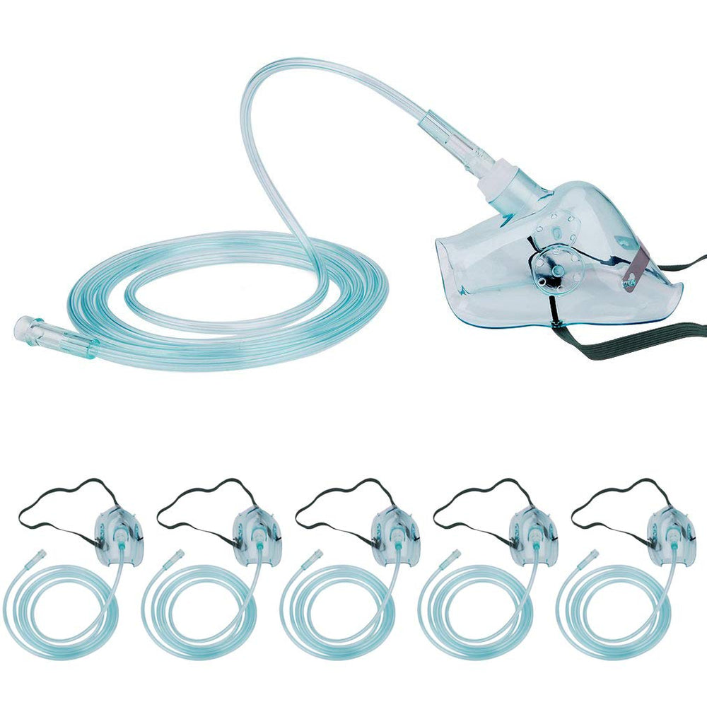 Healva pediatric oxygen mask front view for comfortable pediatric use.
