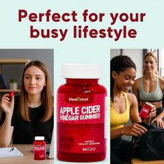 Heatonicel ACV Gummies for Women vegan and gluten-free formulation