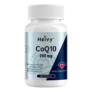 Heivy CoQ10 200mg softgel front view showing high-purity formula for daily energy support.