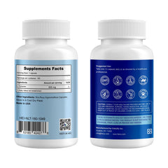 Heivy L-Tyrosine capsules in bottle for easy daily dosing and mental clarity.
