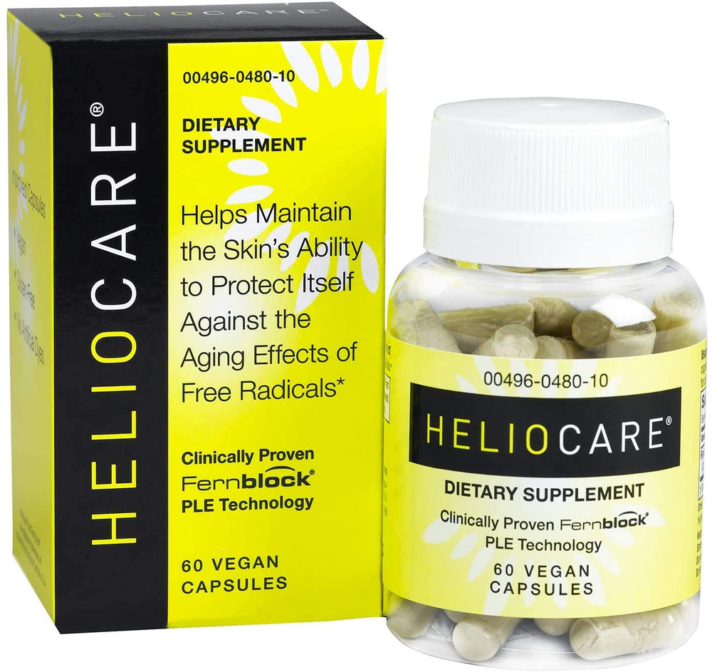 Heliocare 240mg bottle showcasing daily antioxidant skin support