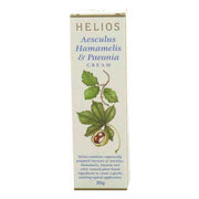 Helios Aesculus Hamamelis Paeonia Cream in a 30g tube for gentle skin care.