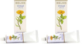 Helios Urtical Cream pack of 2 tubes displayed for convenient skin comfort application.