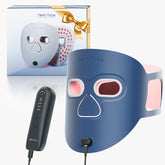 Hello Face Red Light Therapy Mask offers full-face coverage for convenient at-home skincare sessions.