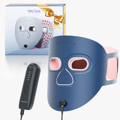 Hello Face Red Light Therapy Mask offers full-face coverage for convenient at-home skincare sessions.