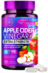 Hello Lovely Apple Cider Vinegar Capsules bottle shows 1877mg for daily digestion support