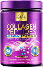 Hello Lovely! collagen powder tub front shows unflavored formula for daily beauty support.