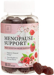 Hello Lovely menopause bottle showing natural support for hot flashes and night sweats.