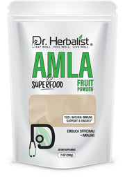 Hemani Amla powder jar showing pure Emblica Officinalis for immune support