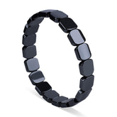 Hematite Bracelet for Men side view, modern style and daily confidence.