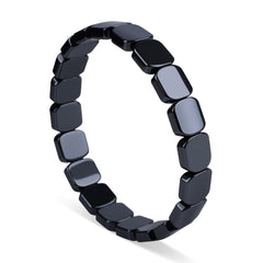 Hematite Bracelet for Men side view, modern style and daily confidence.