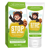 Hemir Nail Biting Deterrent bottle application shows a clear coating for immediate use