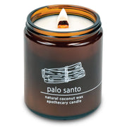 Hemlock Park crackling wood wick candle for cozy evenings with a gentle crackle