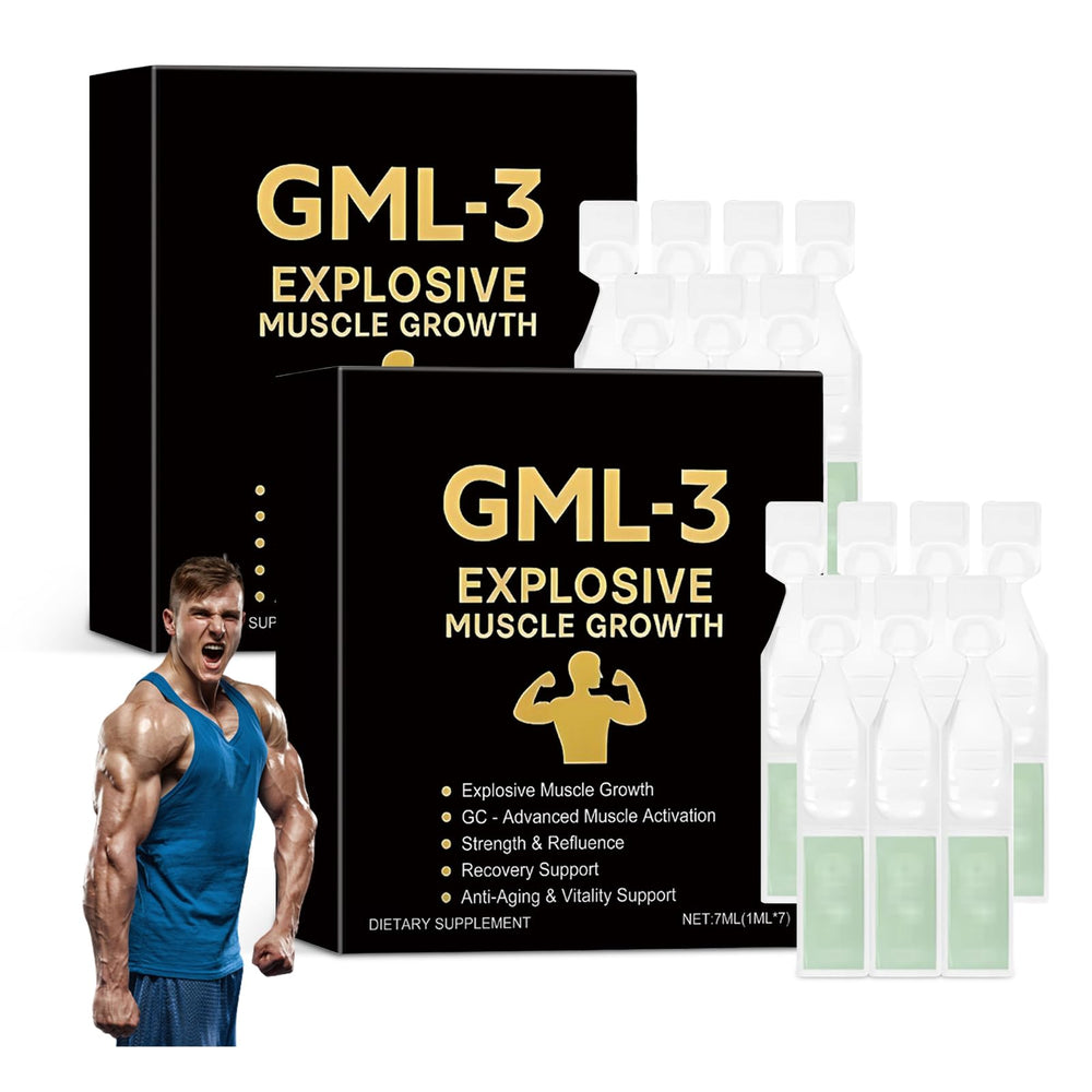 HENGRUNXIN GML-3 bottle close-up showing the product label for daily use.