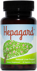 Hepagard bottle with milk thistle label signaling liver support.