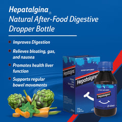 Hepatalgina artichoke leaf extract highlights natural liver care.