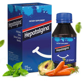 Hepatalgina liver-support drops bottle for daily digestive health.