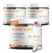 Her Bodhi MENO bottle front view for menopause support.