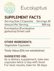 HerbEra eucalyptus bottle on kitchen counter for easy everyday use.