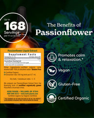 Herb Pharm Passionflower liquid extract pour for easy dosing