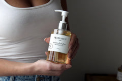 Herb & Root coconut oil drops nourish and hydrate skin.