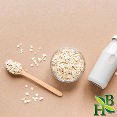 Herb To Body oat straw loose leaf closeup, highlighting aroma for DIY blends.
