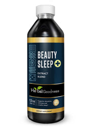 Herbal Goodness Beauty Sleep extract bottle pour for overnight skin hydration