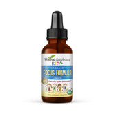 Herbal Goodness Kids Focus bottle with drops supports sustained concentration during study