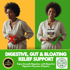 Scoop of Herbal Goodness Papaya Seeds Powder for easy daily digestion support.