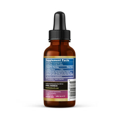 Herbal Goodness Soursop Bitters Drops label close-up highlighting organic ingredients for gentle detox.