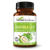 Herbal Goodness Soursop capsules bottle showing 700mg strength for daily immune support.