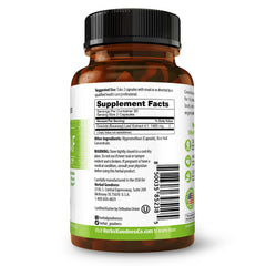 Product packaging of Herbal Goodness Soursop capsules on a clean shelf.