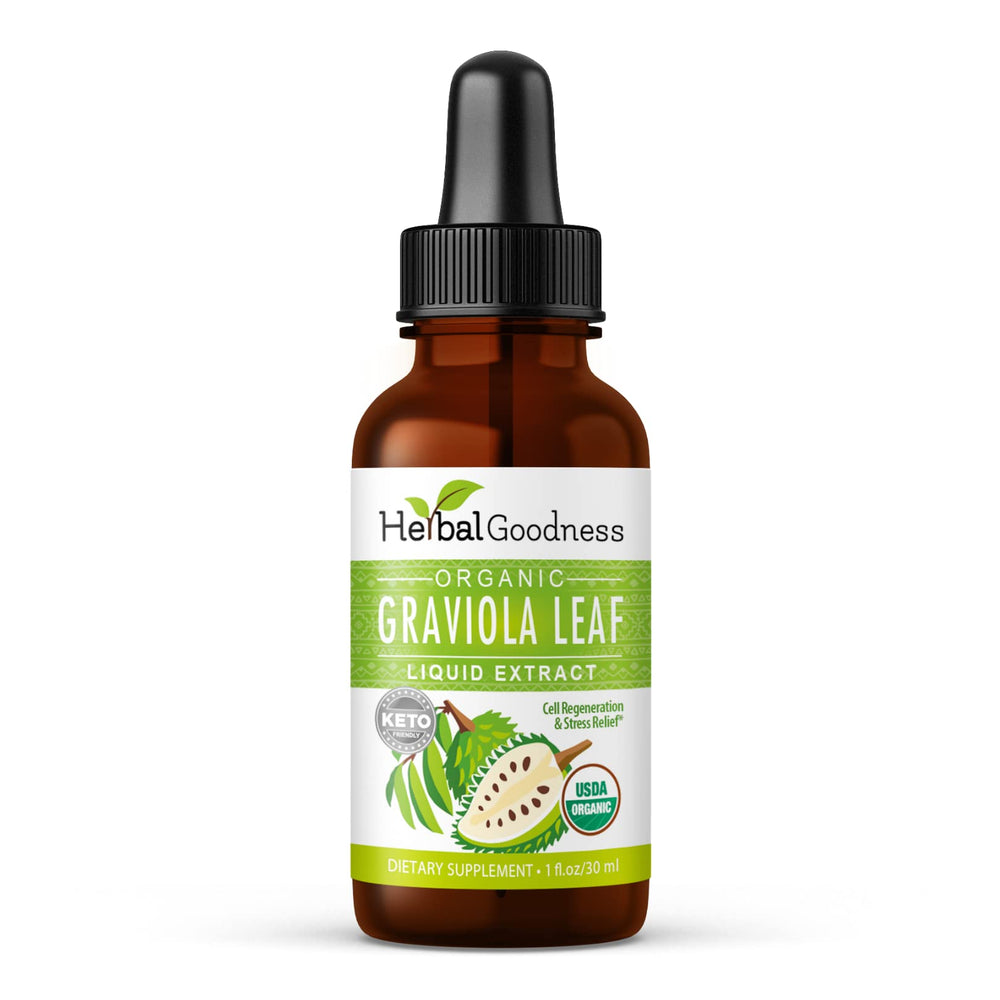 Herbal Goodness soursop extract bottle shows 15x potency for daily vitality