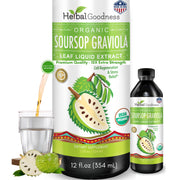 Herbal Goodness Soursop Drops bottle on shelf for daily gut and vitality support