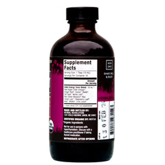 Herbal Revolution Energy Tonic organic ingredients label highlights clean nutrition.