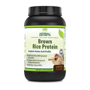 Herbal Secrets Brown Rice Protein powder bottle for easy shakes