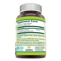 Herbal Secrets Shatavari label and packaging, showcasing USA-made quality.