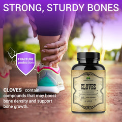 Herbalicious cloves capsules natural ingredients highlight clean additive-free nutrition.