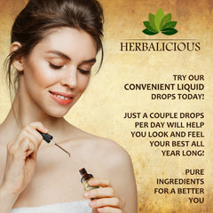 HERBALICIOUS Milk Thistle liver detox dropper for easy dosing.