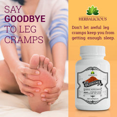 HERBALICIOUS Quinine Capsules close-up label highlights cinchona bark for digestive support.