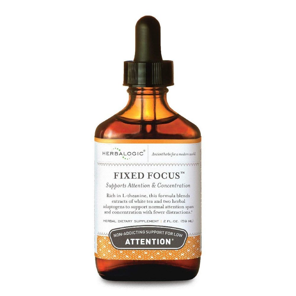 Herbalogic Fixed Focus bottle pour supports focused work energy