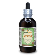 HerbalTerra Myrtle glycerite bottle for alcohol-free herbal use.