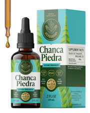 HERBAMAMA Chanca Piedra tincture bottle showing vegan, non-GMO formula for kidney support