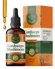 HERBAMAMA Cordyceps tincture bottle ready for daily immune support.