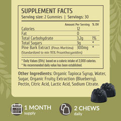 HERBAMAMA gummy label highlights vegan and non-GMO ingredients