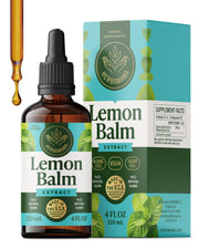 HERBAMAMA Lemon Balm tincture bottle ready for daily relaxation ritual