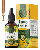 HERBAMAMA Lung Cleanse Drops bottle for daily respiratory support.