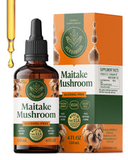 HERBAMAMA Maitake tincture bottle supports daily immune wellness