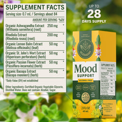 HERBAMAMA Mood Support liquid in glass, fast-absorption formula