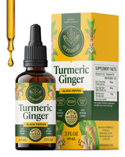 Herbamama Turmeric Ginger Drops bottle for daily immune support.